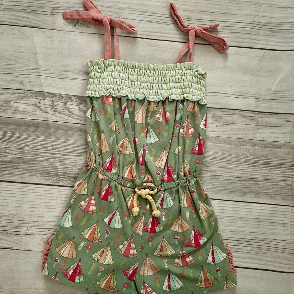 Matilda Jane Green Teepee Romper size 4